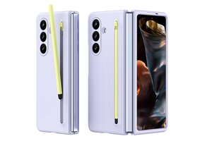 Lunso Samsung Galaxy Z Fold 7 backcover hoes met Stylus & screenprotector - Lila