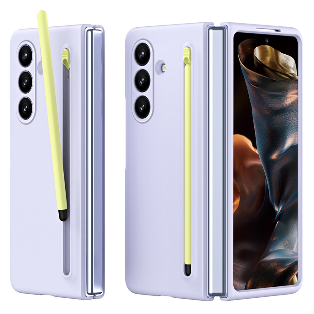 Lunso Samsung Galaxy Z Fold 7 backcover hoes met Stylus & screenprotector - Lila