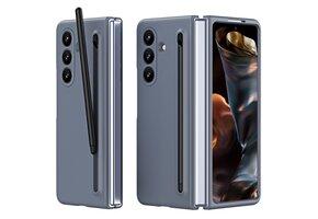 Lunso Samsung Galaxy Z Fold 7 backcover hoes met Stylus & screenprotector - Antraciet