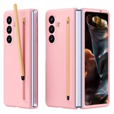 Samsung Galaxy Z Fold 7 Backcover hoes – Inclusief Styluspen & Screenprotector - Roze