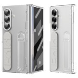 Samsung Galaxy Z Fold 7 Backcover hoes met Kickstand, Grip Ring en Comfortabele Polsband - Transparant