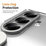 Samsung Galaxy Z Fold 7 Backcover hoes met Kickstand, Grip Ring en Comfortabele Polsband - Transparant