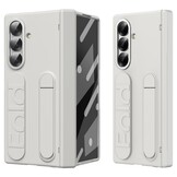 Samsung Galaxy Z Fold 7 Backcover hoes met Kickstand, Grip Ring en Comfortabele Polsband - Beige