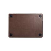 MacBook Pro 14 inch (2021-2026) Leren cover hoes - Coffee