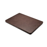 MacBook Pro 14 inch (2021-2026) Leren cover hoes - Coffee