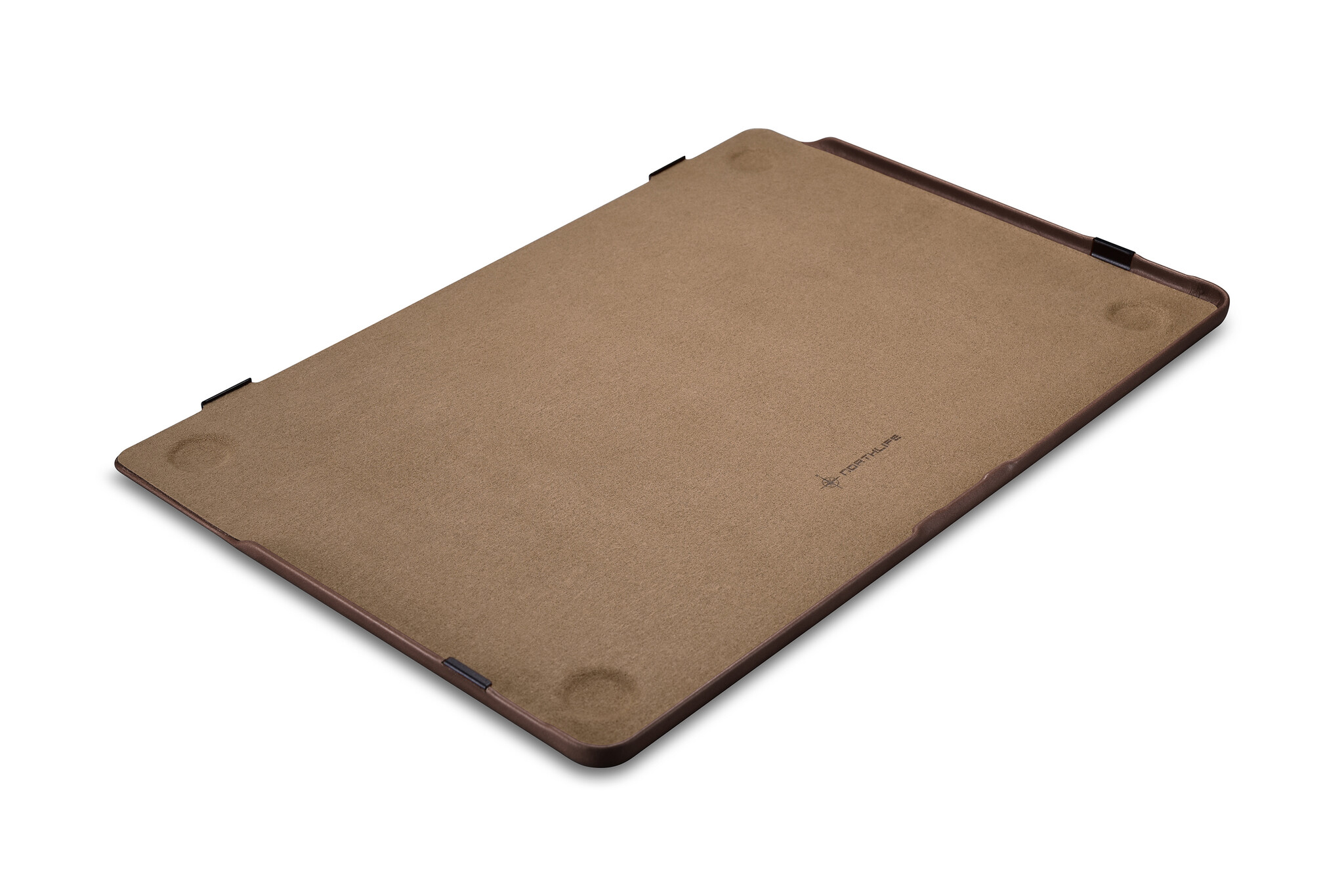MacBook Pro 14 inch (2021-2026) Leren cover hoes - Coffee