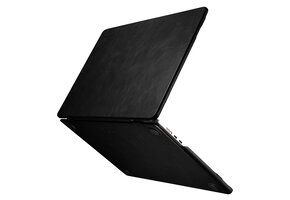 NorthLife MacBook Pro 14 inch (2021-2026) Leren cover hoes - case - Zwart