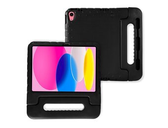 Lunso iPad 11 inch (2025) A16 - EVA Schokbestendige Kinderhoes met handvat - Zwart