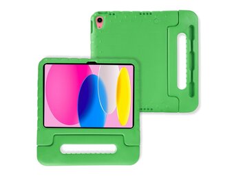 Lunso iPad 11 inch (2025) A16 - EVA Schokbestendige Kinderhoes met handvat - Groen