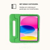 iPad 11 inch (2025) A16 EVA Schokbestendige Kinderhoes met handvat - Groen