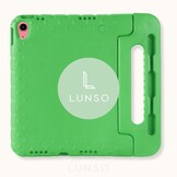 iPad 11 inch (2025) A16 EVA Schokbestendige Kinderhoes met handvat - Groen