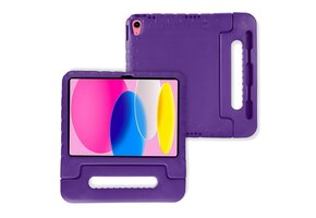 Lunso iPad 11 inch (2025) A16 - EVA Schokbestendige Kinderhoes met handvat - Paars