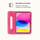 iPad 11 inch (2025) A16 EVA Schokbestendige Kinderhoes met handvat - Roze