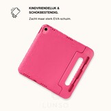 iPad 11 inch (2025) A16 EVA Schokbestendige Kinderhoes met handvat - Roze