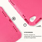 iPad 11 inch (2025) A16 EVA Schokbestendige Kinderhoes met handvat - Roze