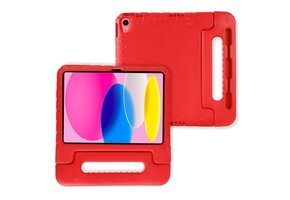 Lunso iPad 11 inch (2025) A16 - EVA Schokbestendige Kinderhoes met handvat - Rood