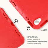 iPad 11 inch (2025) A16 EVA Schokbestendige Kinderhoes met handvat - Rood