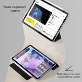iPad 11 inch (2025) A16 Tri-Fold Bookcase hoes - Zwart