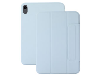 Lunso iPad 11 inch (2025) A16 - Tri-Fold Bookcase hoes - Lichtblauw