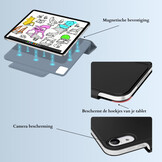 iPad 11 inch (2025) A16 Tri-Fold Bookcase hoes - Lichtblauw