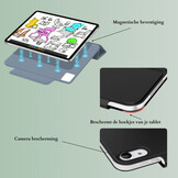 iPad 11 inch (2025) A16 Tri-Fold Bookcase hoes - Matcha Groen