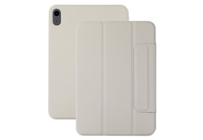 Lunso iPad 11 inch (2025) A16 - Tri-Fold Bookcase hoes - Beige