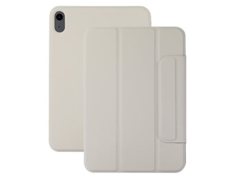 Lunso iPad 11 inch (2025) A16 - Tri-Fold Bookcase hoes - Beige