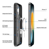 iPhone 17 hoesje - slanke backcover met MagSafe ondersteuning - Zwart