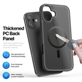 iPhone 17 hoesje - slanke backcover met MagSafe ondersteuning - Zwart
