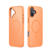 iPhone 17 hoesje - slanke backcover met MagSafe ondersteuning - Oranje