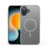 iPhone 17 hoesje - slanke backcover met MagSafe ondersteuning - Grijs