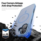 iPhone 17 hoesje - slanke backcover met MagSafe ondersteuning - Lichtblauw