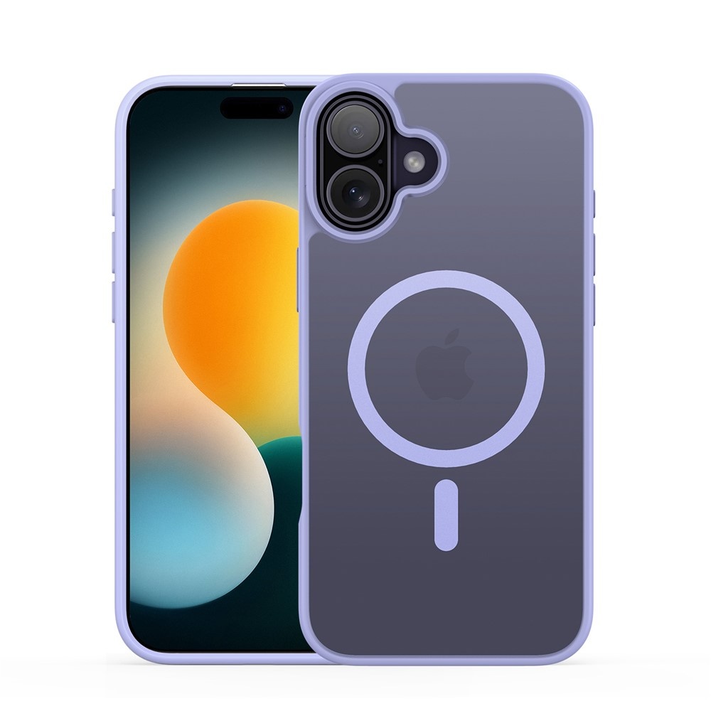iPhone 17 hoesje - slanke backcover met MagSafe ondersteuning - Lila