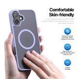 iPhone 17 hoesje - slanke backcover met MagSafe ondersteuning - Lila