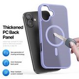 iPhone 17 hoesje - slanke backcover met MagSafe ondersteuning - Lila