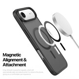 iPhone 17 Air hoesje - slanke backcover met MagSafe ondersteuning - Zwart