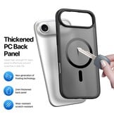 iPhone 17 Air hoesje - slanke backcover met MagSafe ondersteuning - Zwart