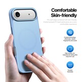 iPhone 17 Air hoesje - slanke backcover met MagSafe ondersteuning - Lichtblauw