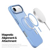 iPhone 17 Air hoesje - slanke backcover met MagSafe ondersteuning - Lichtblauw