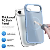 iPhone 17 Air hoesje - slanke backcover met MagSafe ondersteuning - Lichtblauw