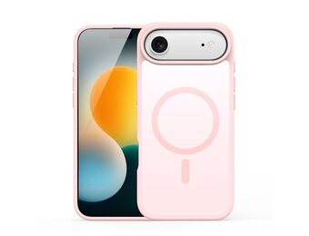 Dux Ducis Yind iPhone 17 Air hoesje - slanke backcover met MagSafe ondersteuning - Lichtroze