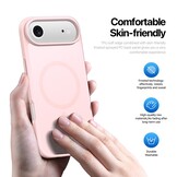 iPhone 17 Air hoesje - slanke backcover met MagSafe ondersteuning - Lichtroze