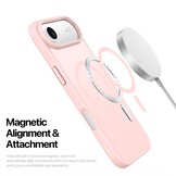 iPhone 17 Air hoesje - slanke backcover met MagSafe ondersteuning - Lichtroze