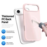 iPhone 17 Air hoesje - slanke backcover met MagSafe ondersteuning - Lichtroze