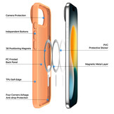 iPhone 17 Air hoesje - slanke backcover met MagSafe ondersteuning - Oranje