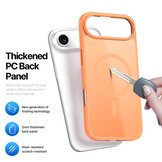 iPhone 17 Air hoesje - slanke backcover met MagSafe ondersteuning - Oranje
