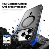 iPhone 17 Pro hoesje - slanke backcover met MagSafe ondersteuning - Zwart