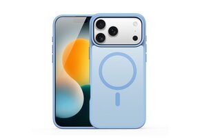 Dux Ducis Yind iPhone 17 Pro hoesje - slanke backcover met MagSafe ondersteuning - Lichtblauw