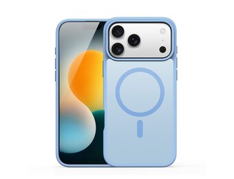 Dux Ducis Yind iPhone 17 Pro hoesje - slanke backcover met MagSafe ondersteuning - Lichtblauw