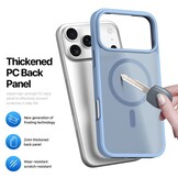 iPhone 17 Pro hoesje - slanke backcover met MagSafe ondersteuning - Lichtblauw